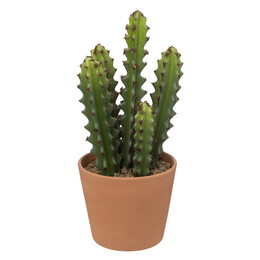 Cactus artificial ALI con maceta terracota