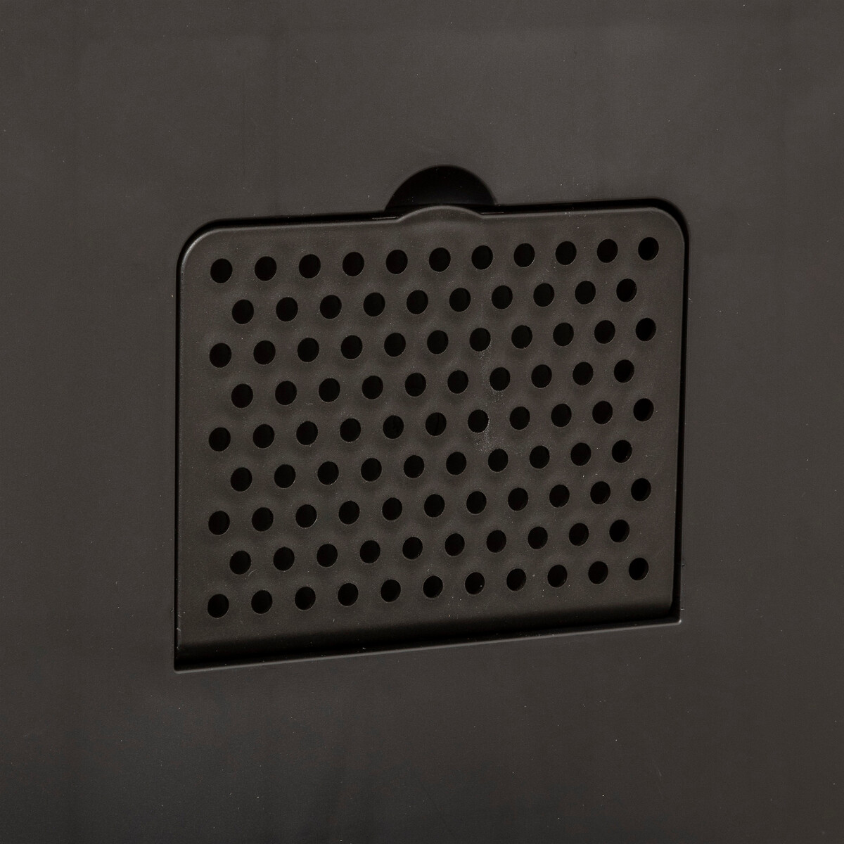 Cubo de basura DELTA negro metálico 30L