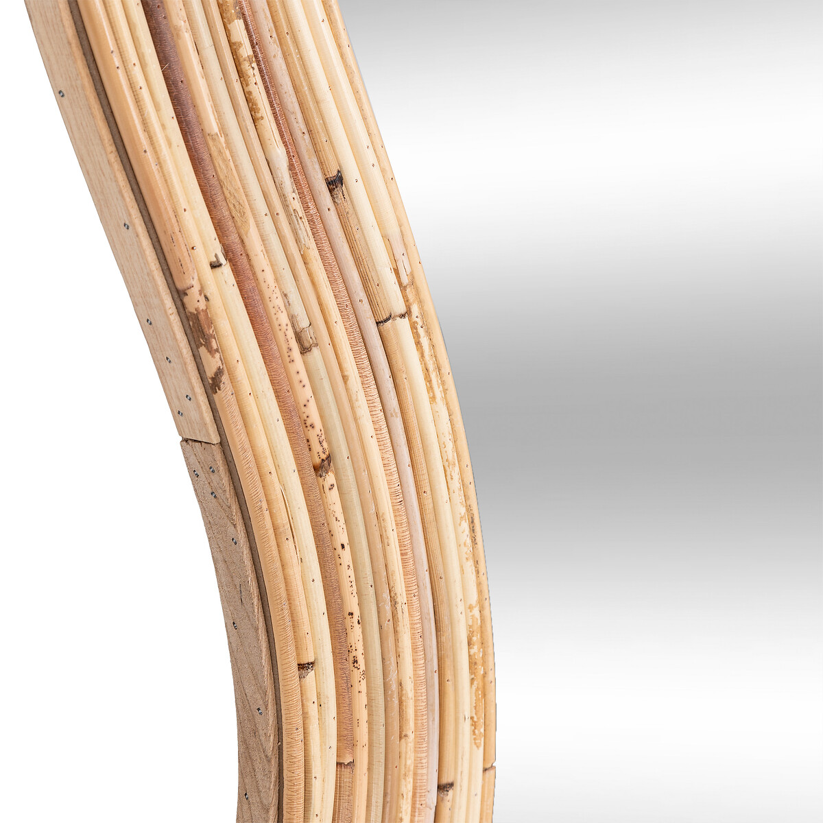 Espejo de pared MAGGIE beige de rat&aacute;n 179.5cm