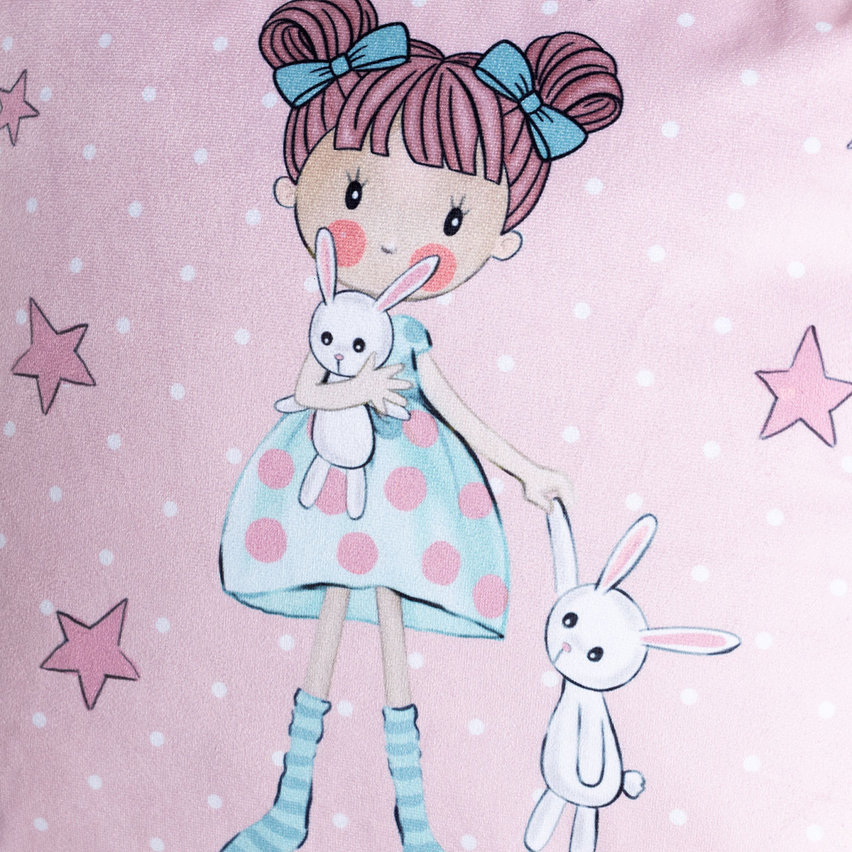 Coj&iacute;n con pompones  ZOE 40x40cm