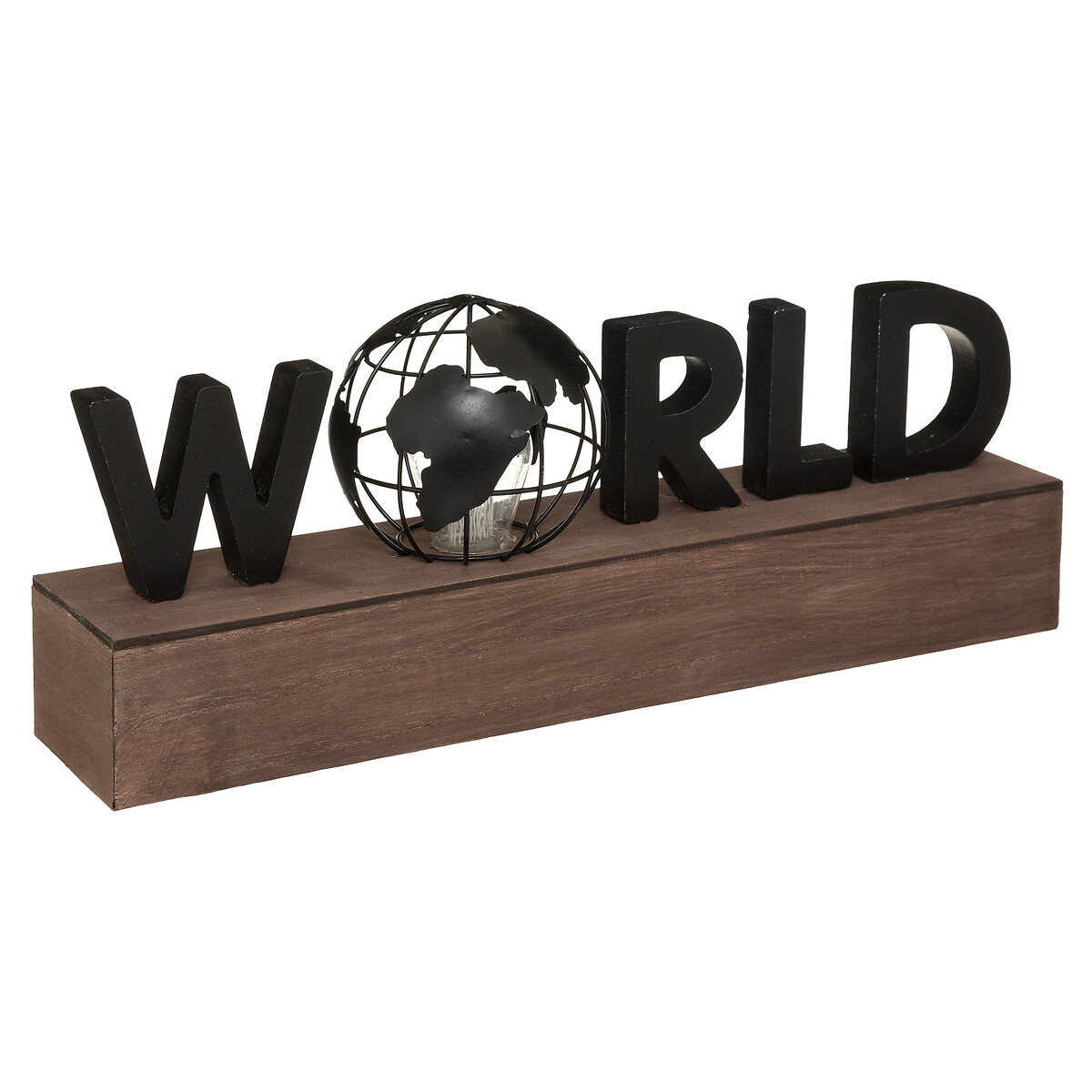 Led Decorativo World 38x15.5x10Cm