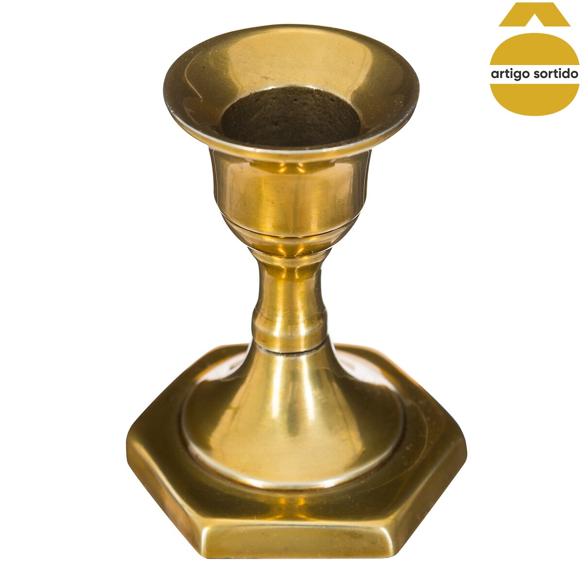 Casti&ccedil;al Dourado Em Metal