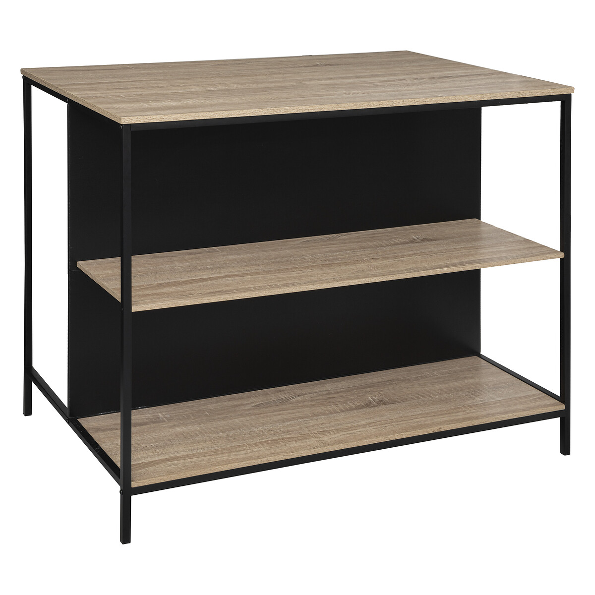Mueble auxiliar marrón y negro ALIAJ