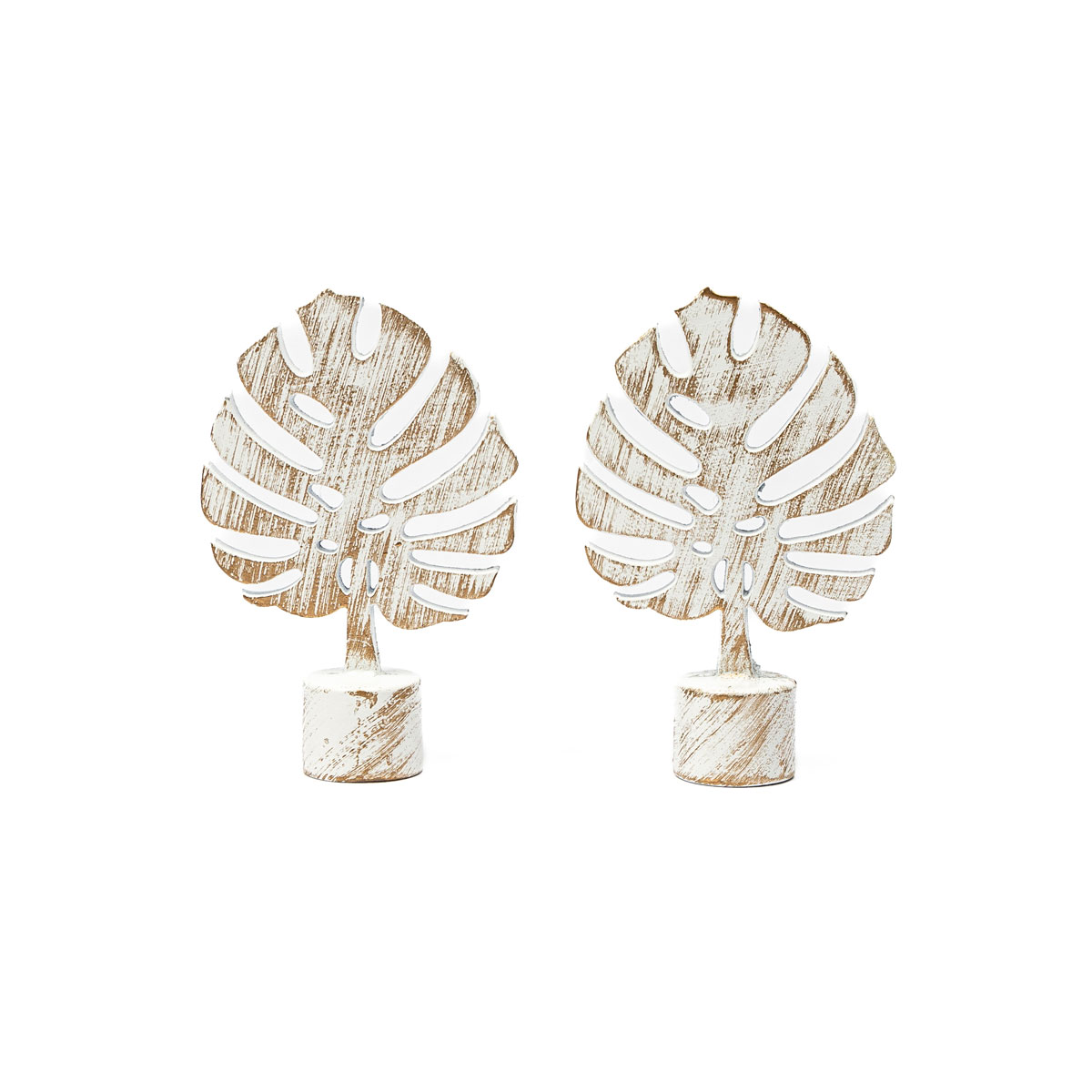 Conjunto De 2 Terminais Vintage Brancos