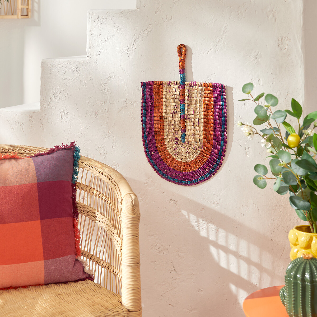 Decoración de pared de mimbre YUCATAN 29x45cm