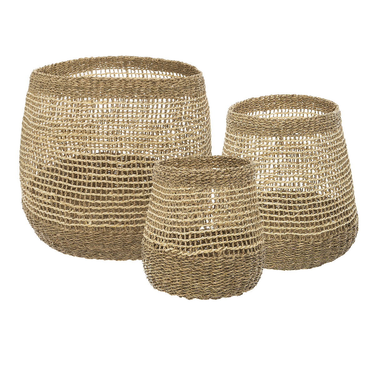 Cesta Redonda Ajoure Tama&ntilde;o 3/3 43x43Cm