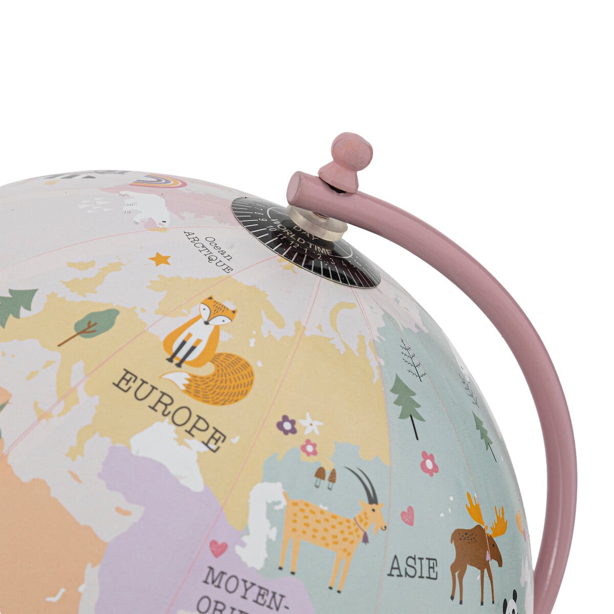 Globo terr&aacute;queo con animales rosa 20cm