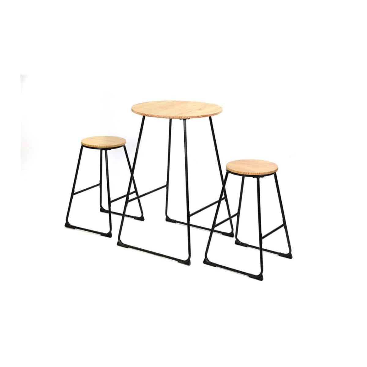 Juego de bar ALTICE mesa y 2 taburetes