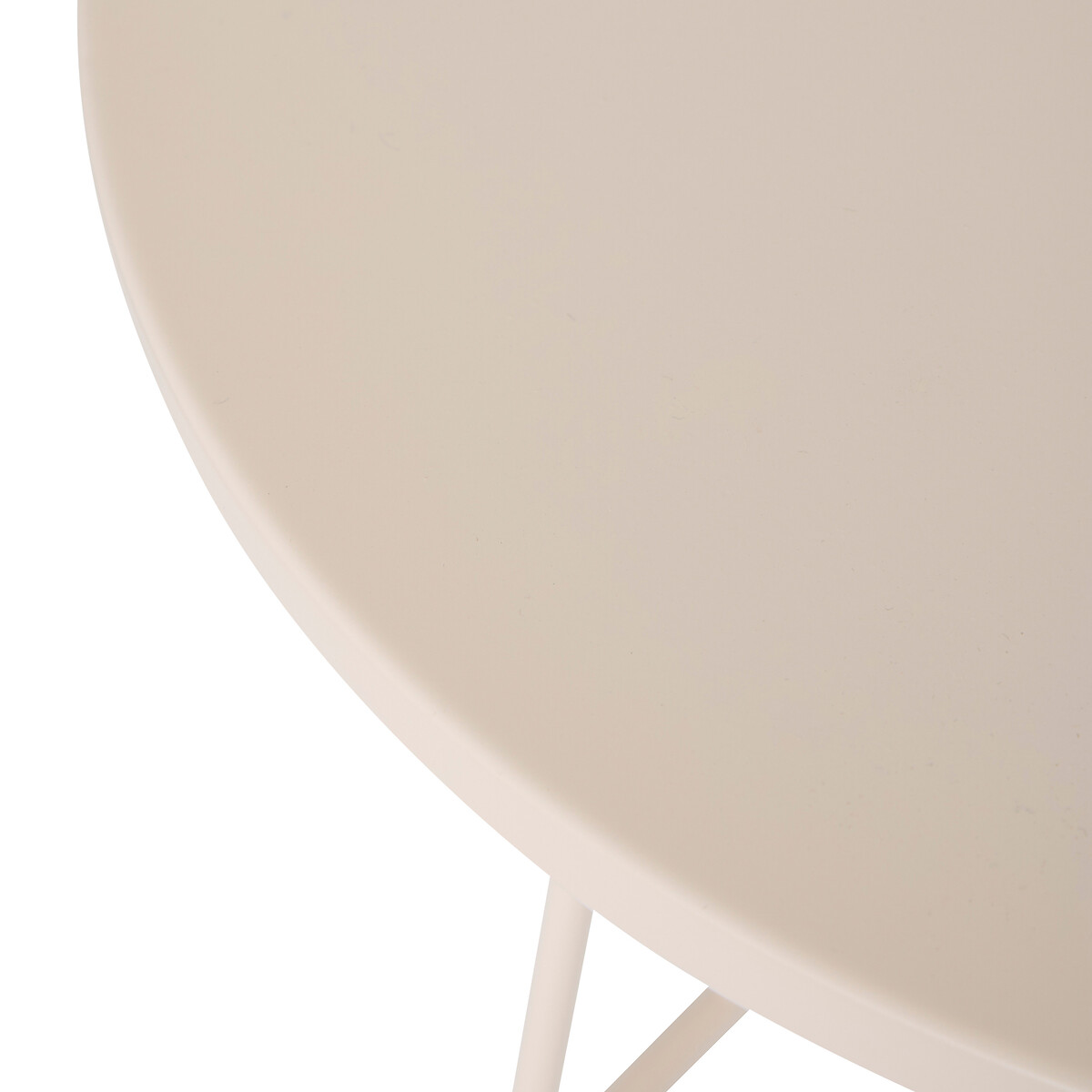 Mesa auxiliar LATTE beige D38cm