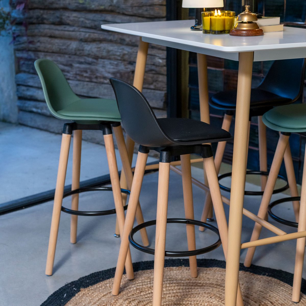 Banco De Bar Maxon Verde Caqui