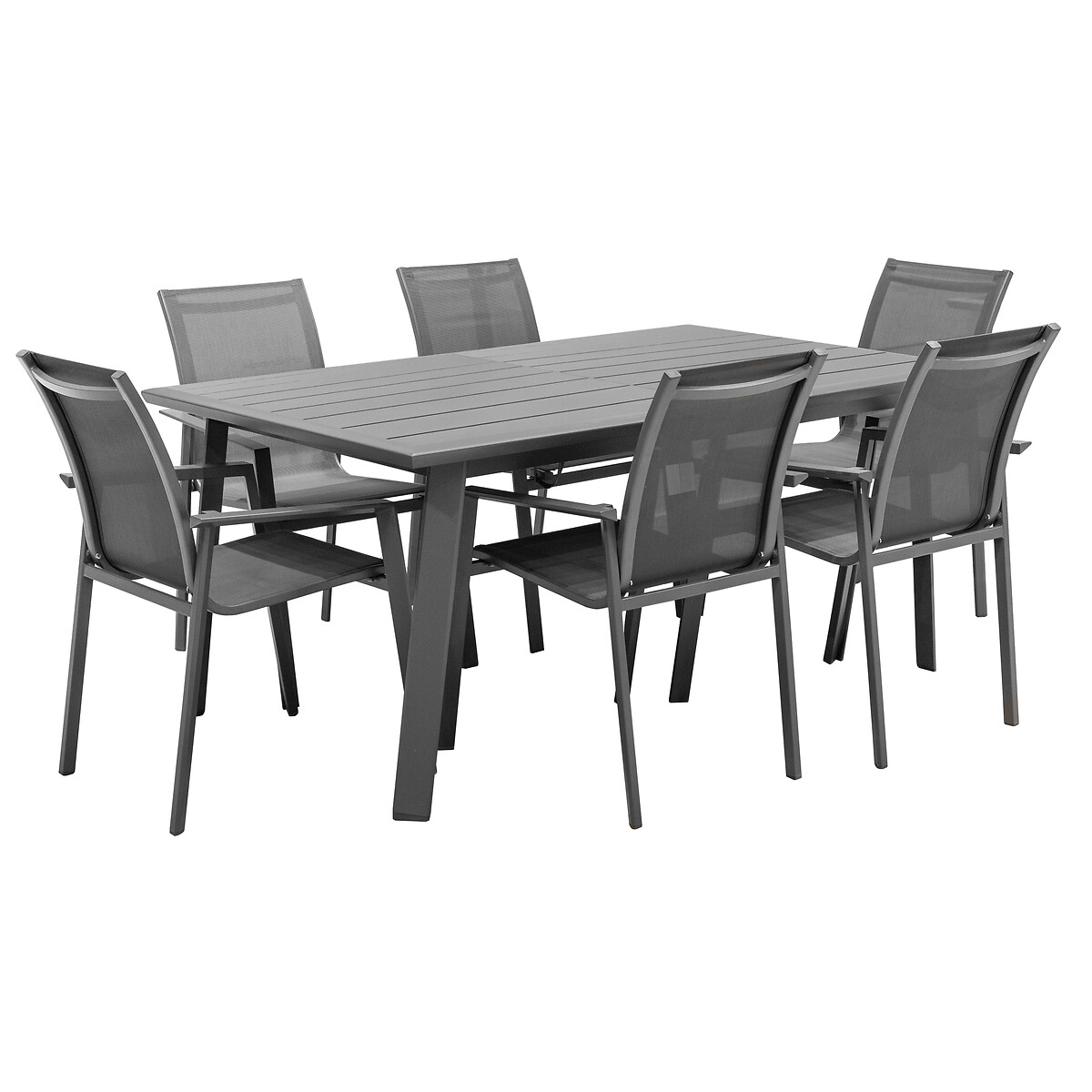 Mesa Extensível Pavane Cinza Graphite 170-264cm