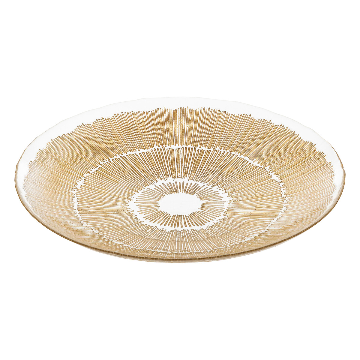 Centro de mesa de vidrio dorado DJINA 40cm