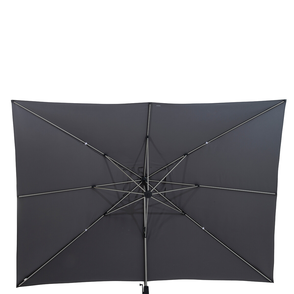 Parasol EQUADOR gris ardosia adonizado 3x4m