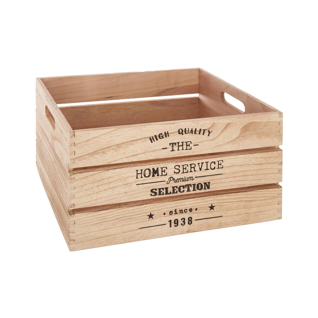 Caja De Madera Factory 34x24x18Cm