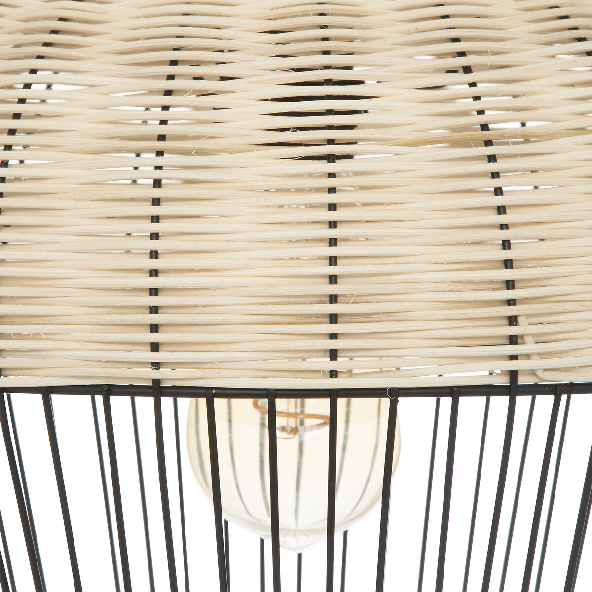 L&aacute;mpara De Techo Pvc Y Metal 30.5x35.5Cm