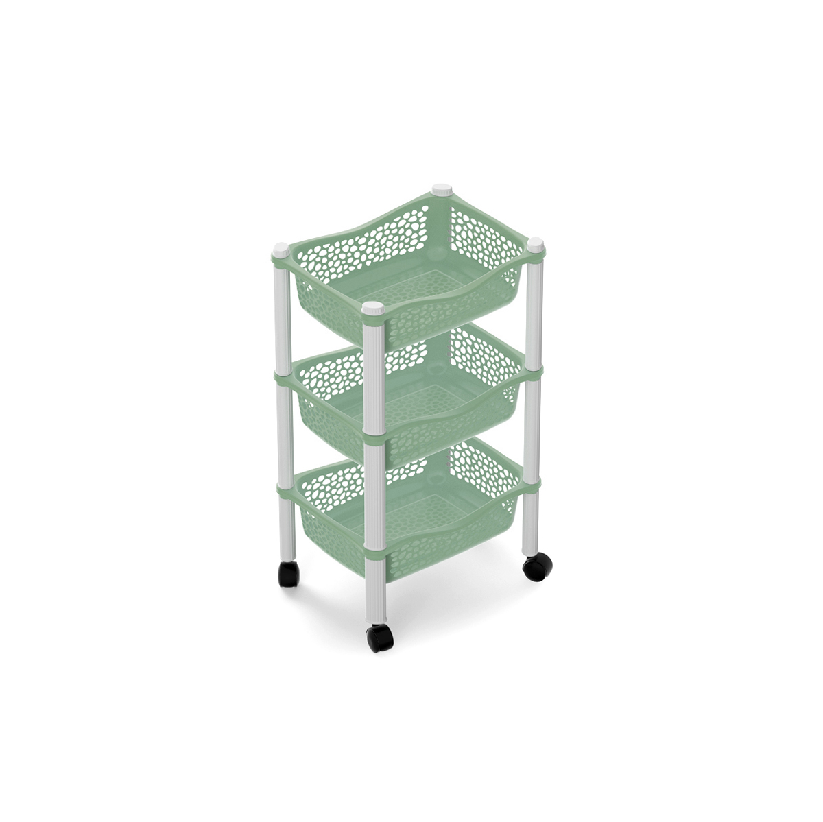 Carrito De Cocina Con 3 Cestas Althea