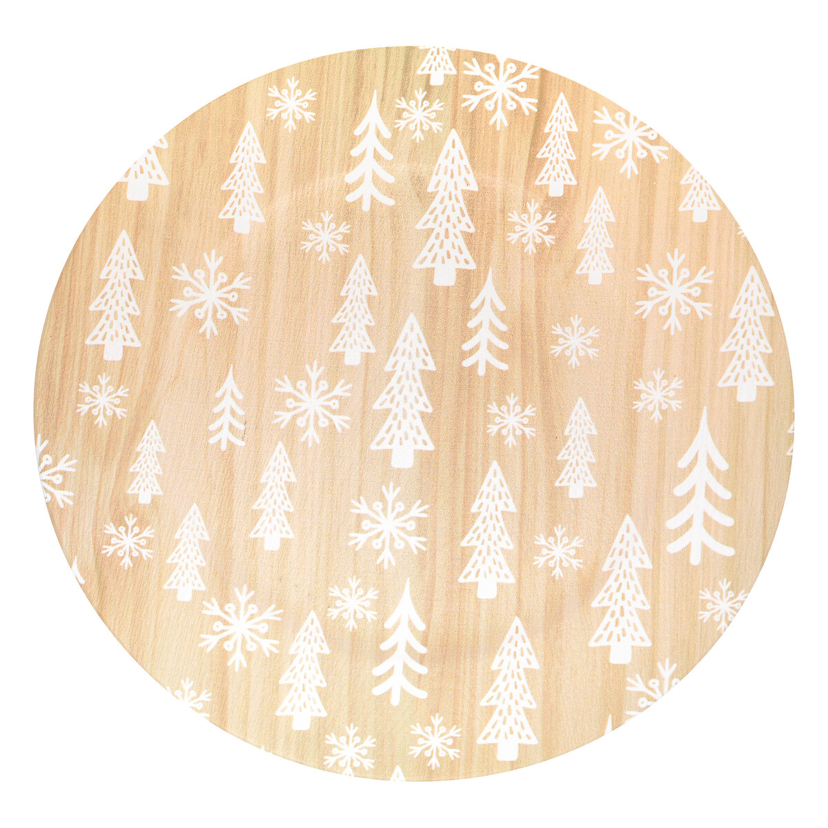 Bajoplato navide&ntilde;o beige 33cm