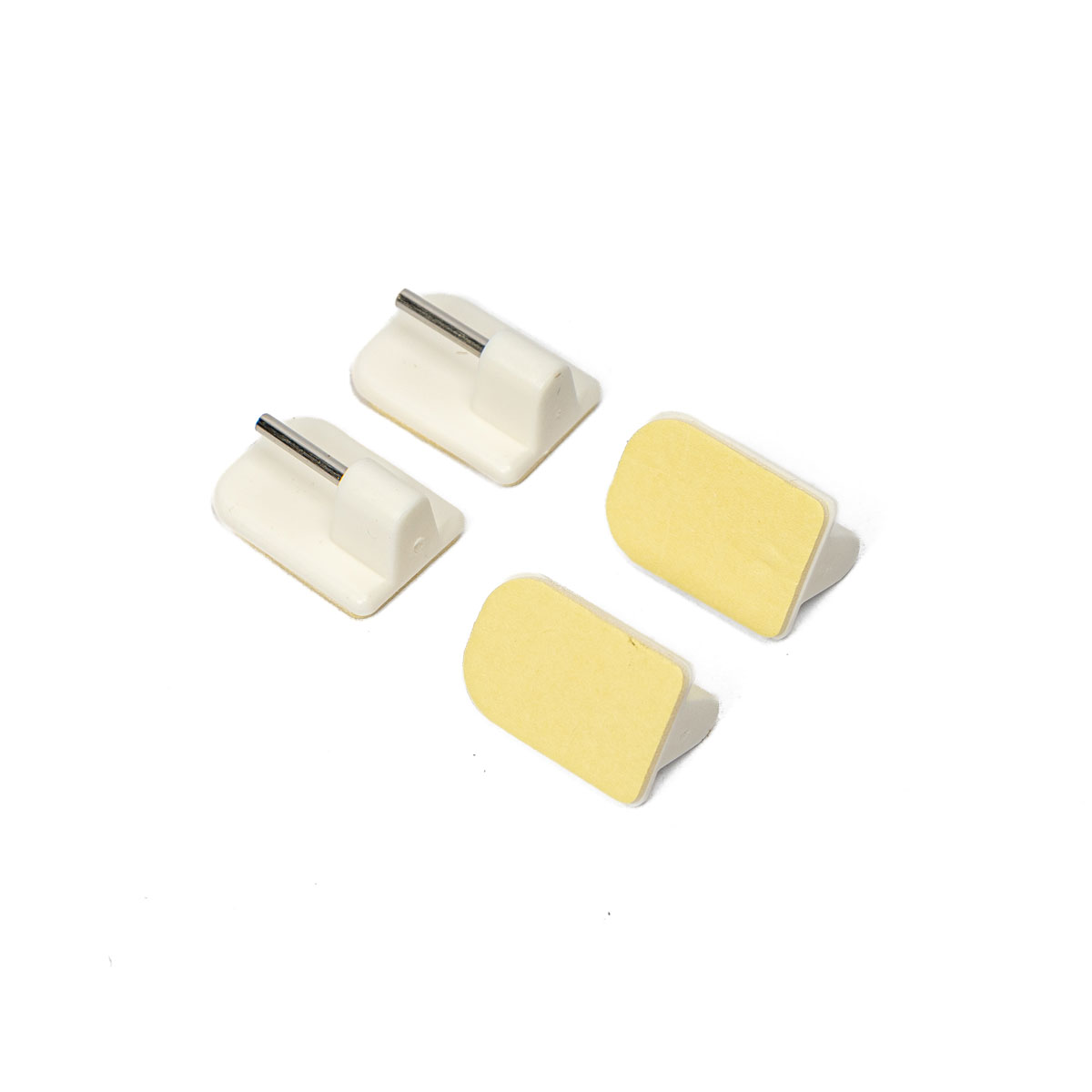 Juego De 4 Soportes Adhesivos Blancos