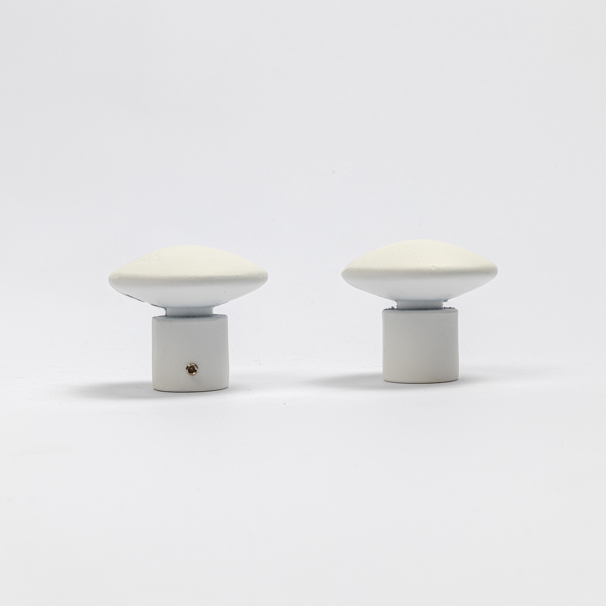 Juego De 2 Remates Champignon D20 Blanco