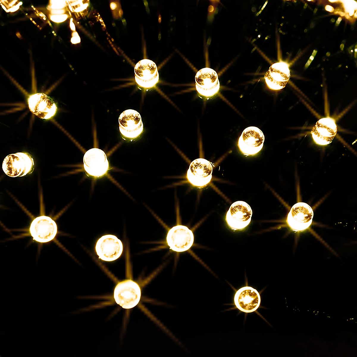Série Luminosa De Natal Branco Quente 96 LEDs 7m