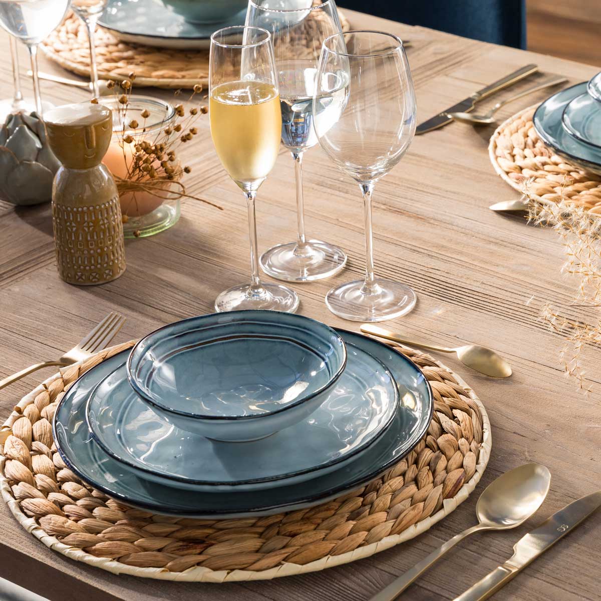 Mantel Individual Seagrass Mood 35Cm 