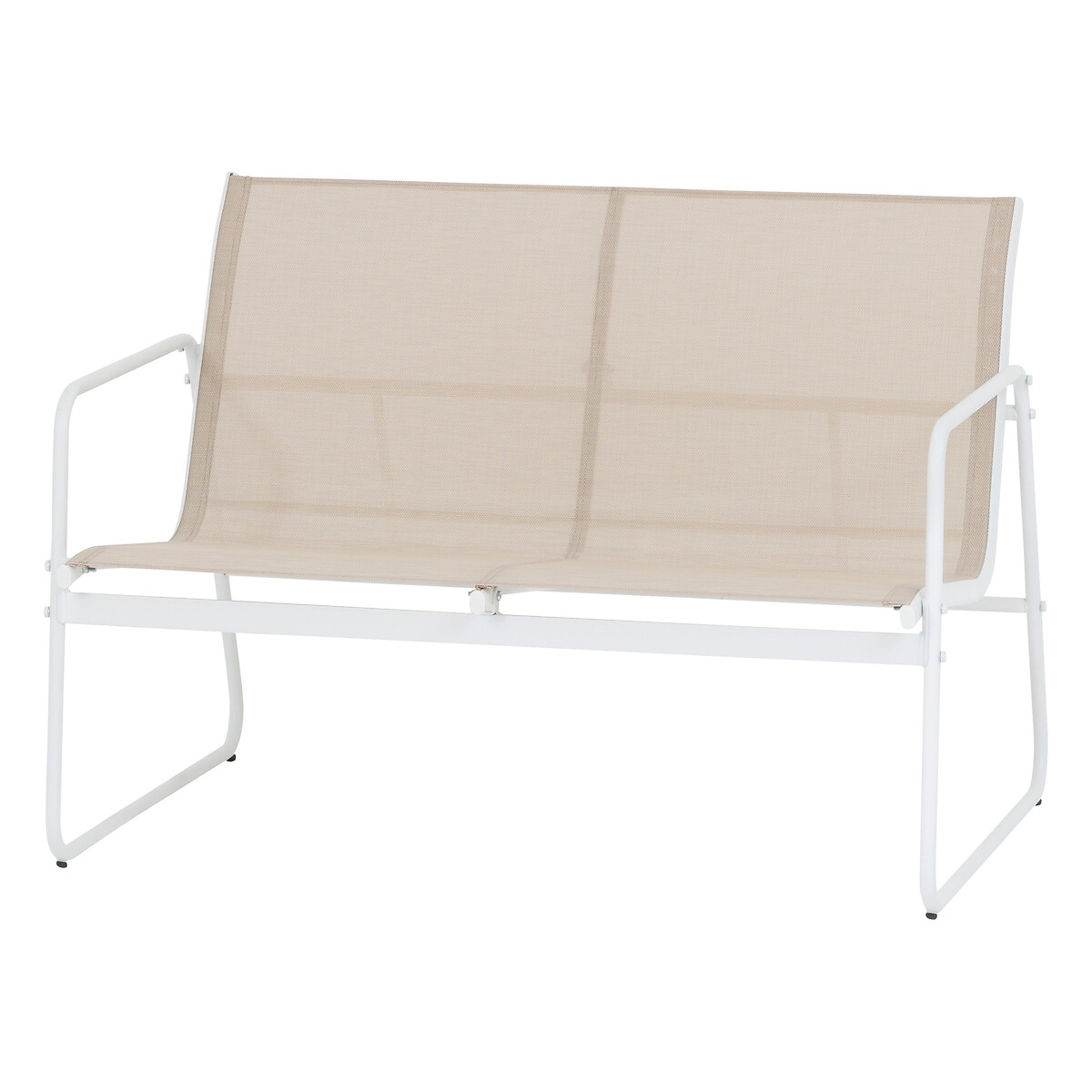 Juego de jardín de textileno blanco