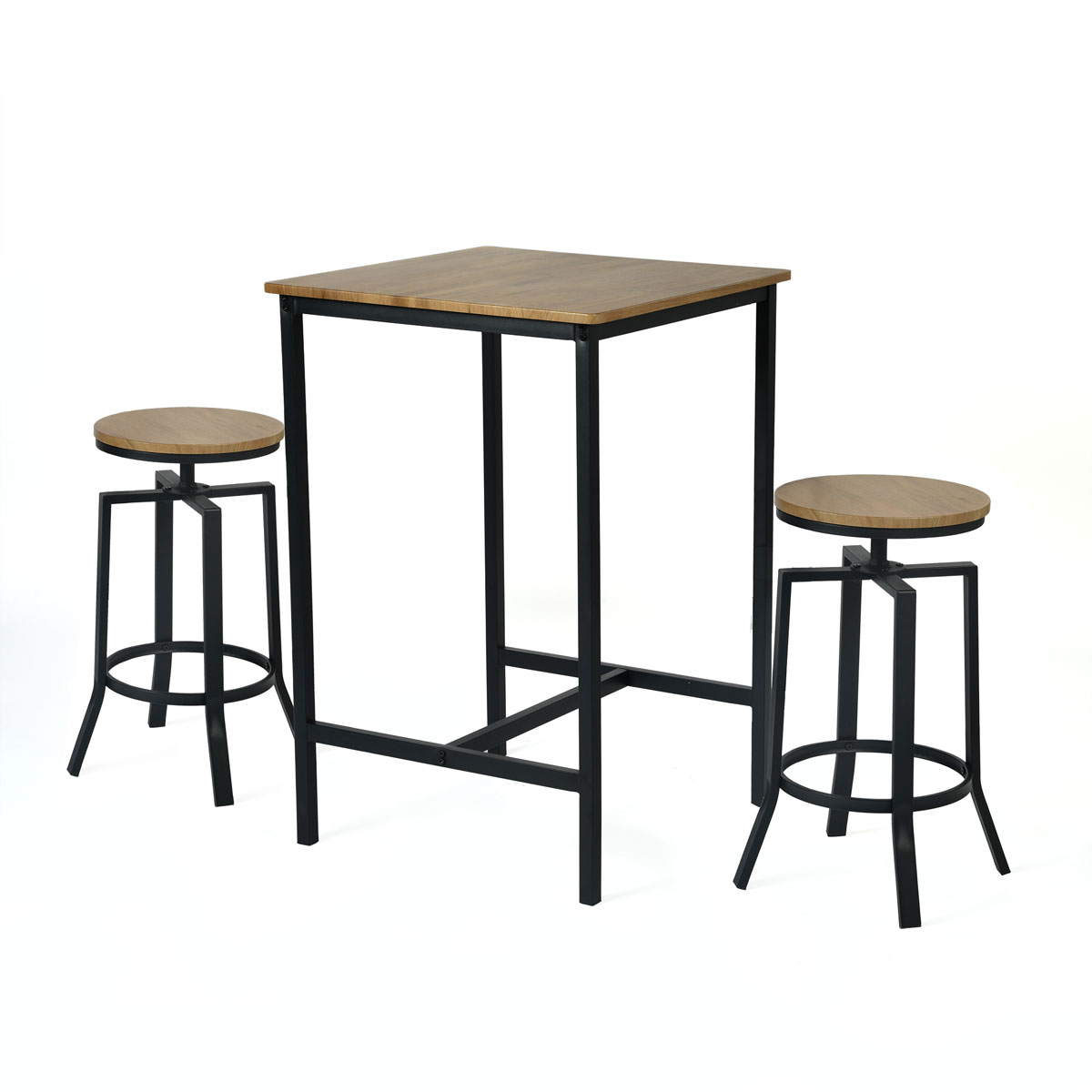 Juego de mesa bar con 2 taburetes
