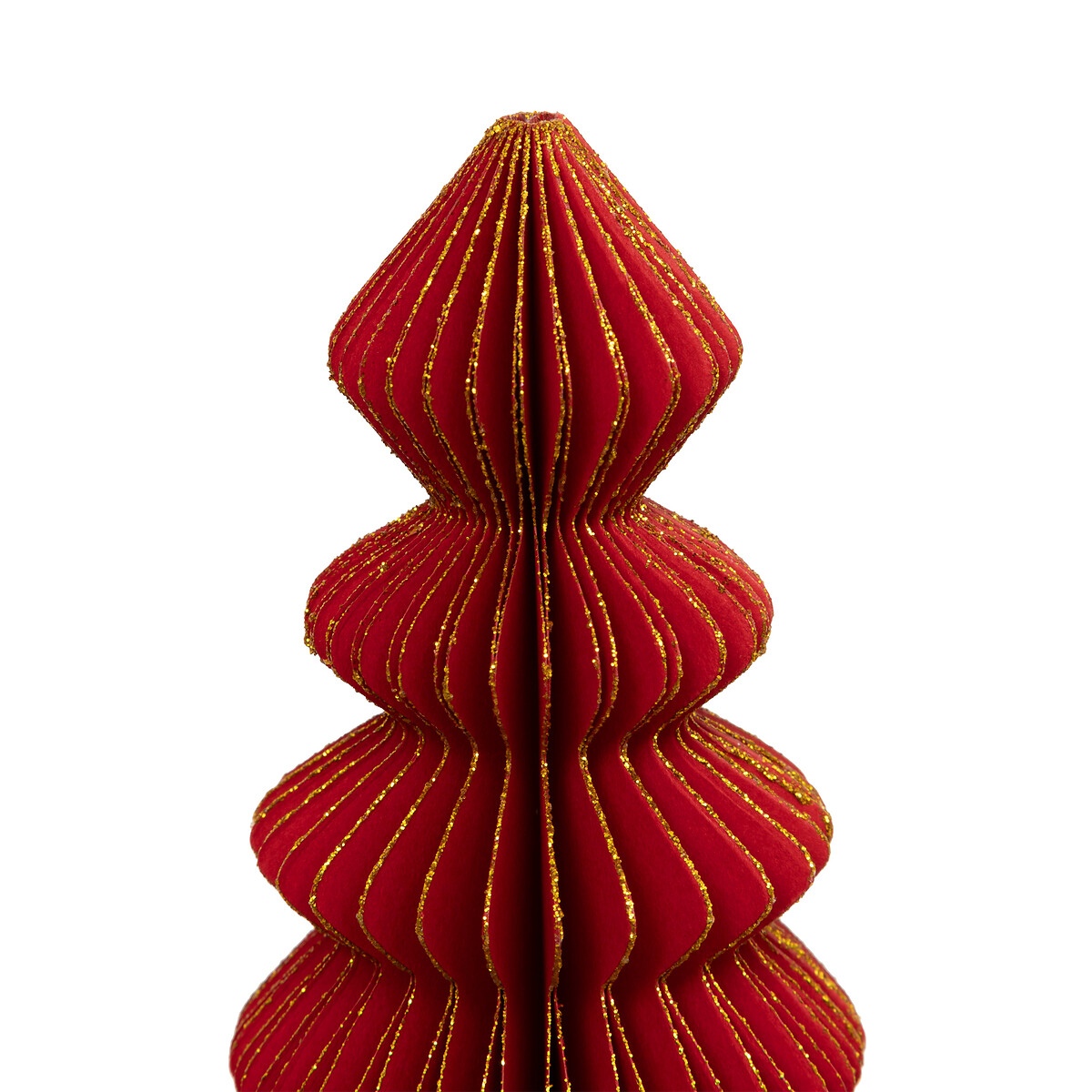 &Aacute;rbol de Navidad origami rojo 30cm 