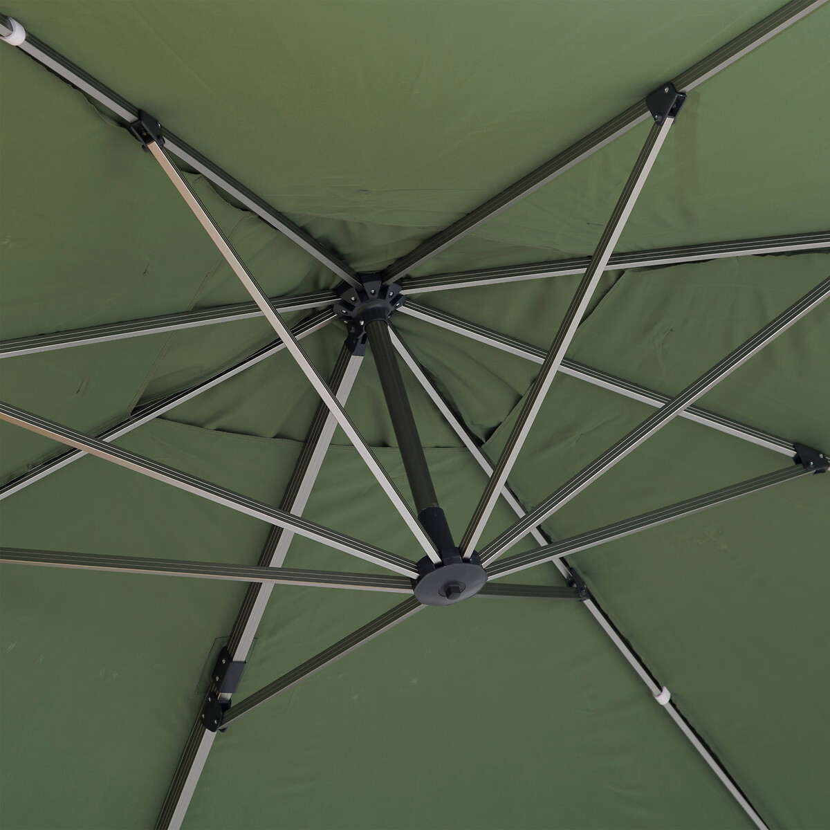 Parasol EQUADOR verde oliva adonizado 3x4m