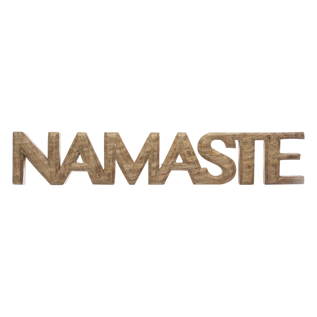 Palabra Decorativa Namaste 56x3.2x9.5Cm