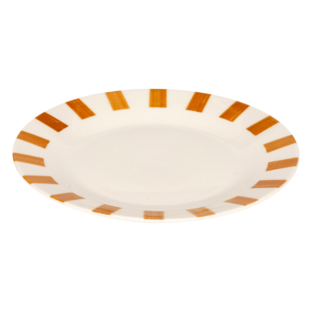 Plato de postre CHERI amarillo de porcelana 19cm