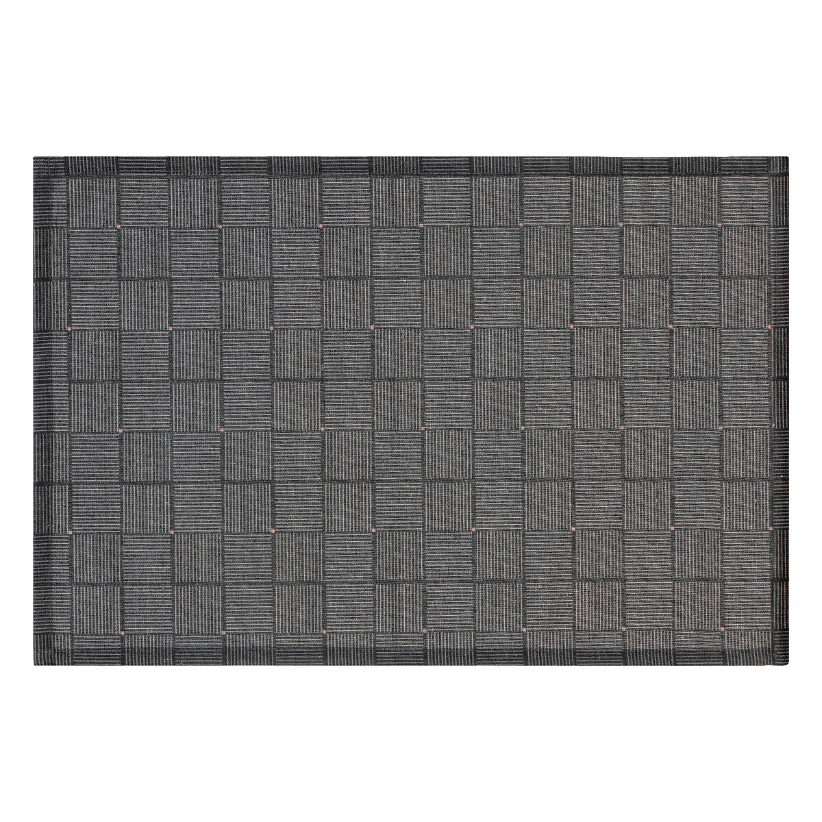 Mantel individual geométrico negro 30x45cm