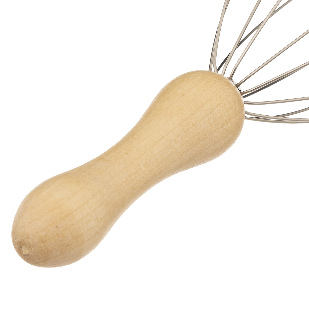 Masajeador de cabeza con mango de madera