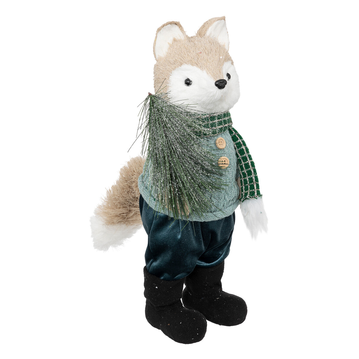 Figura Zorro Con Pino Verde 41cm