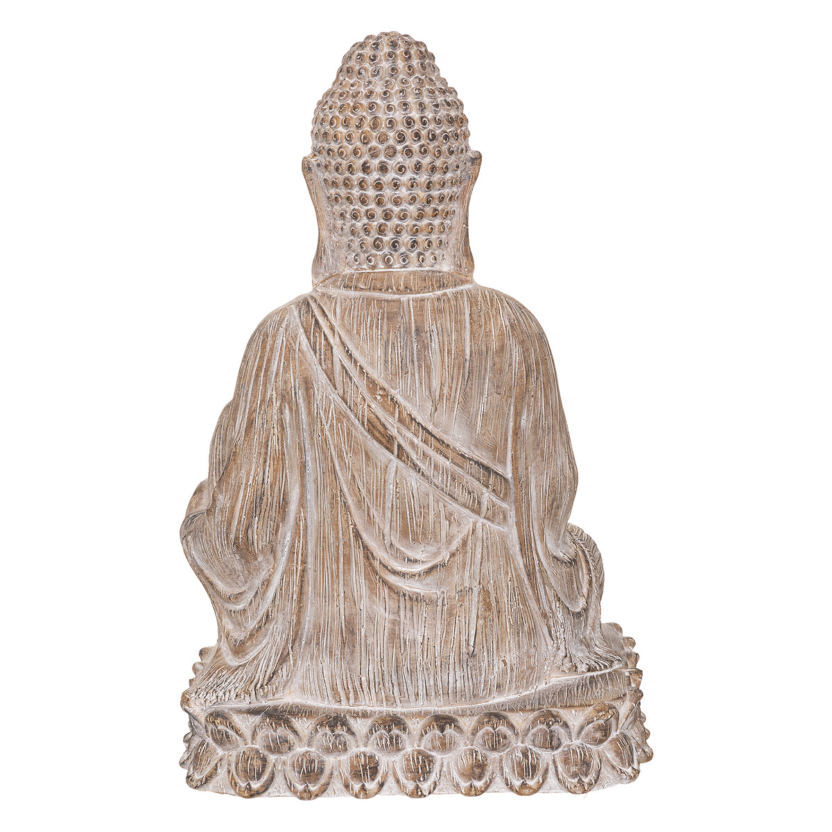 Estatua Buda Sentado Efecto Madera 67Cm
