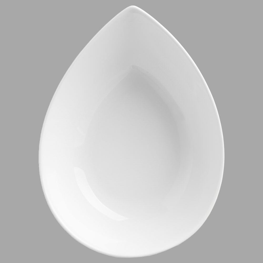 Taça Oval em Carâmica Branca