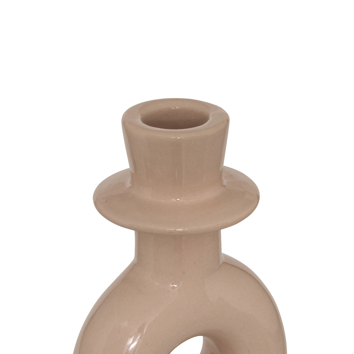 Conjunto de 2 candelabros de cer&aacute;mica MALA 18/25cm