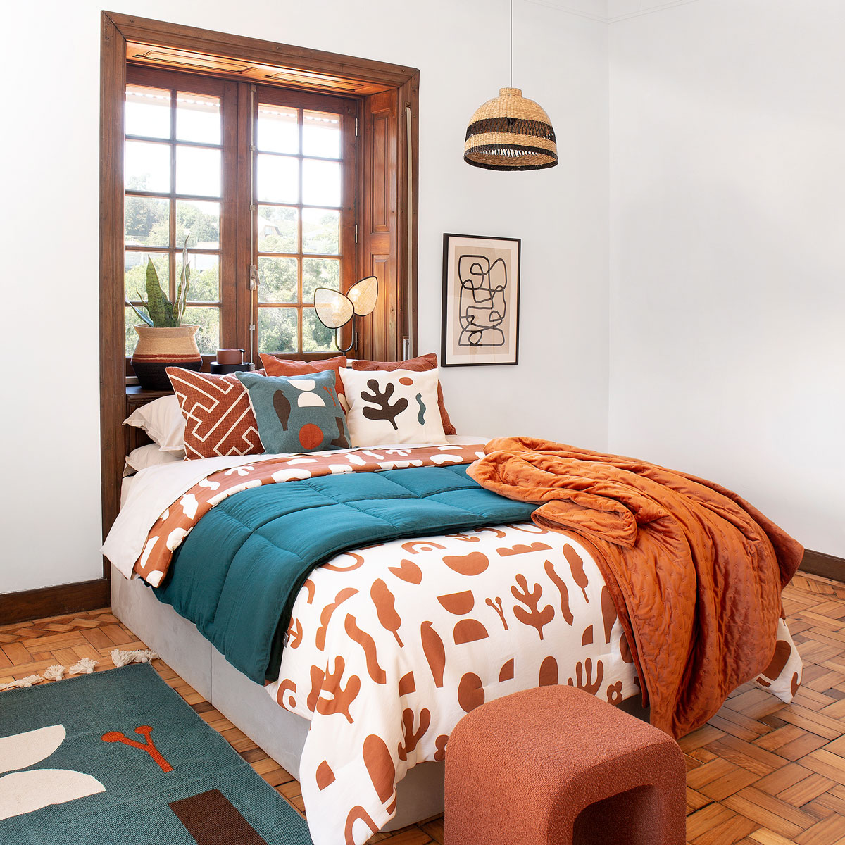 Puf Bouclee Ámbar 41x35.5x43Cm