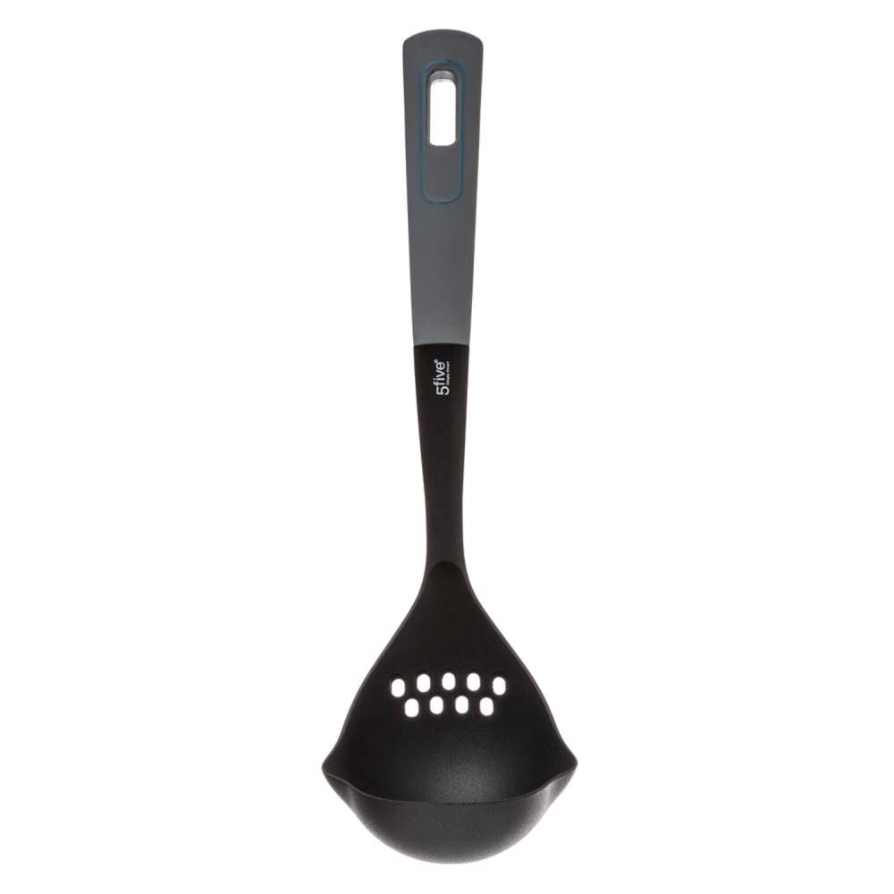 Conjunto 5 Utens&iacute;lios Preto Com Suporte