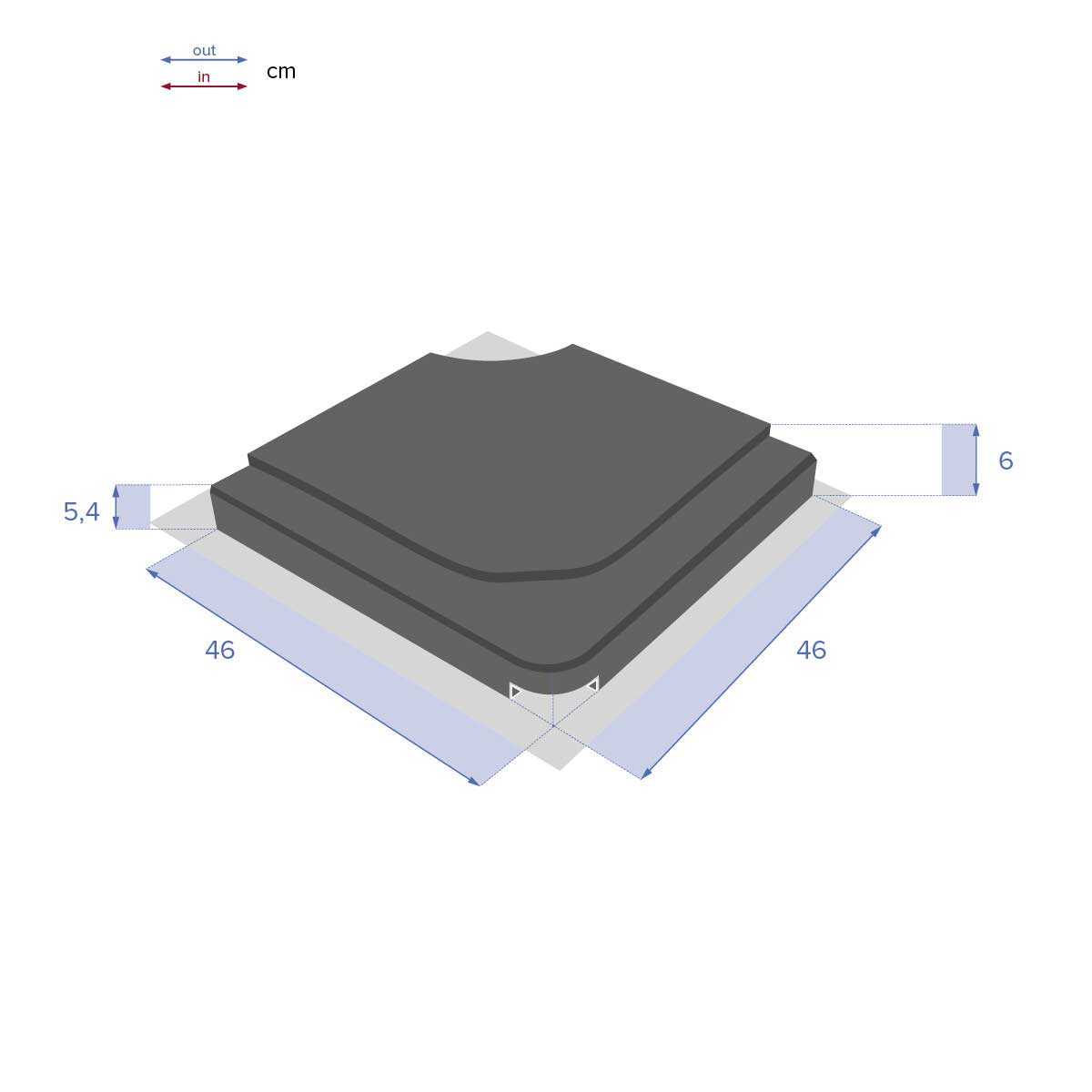 Base para parasol de hormig&oacute;n negro 25kg