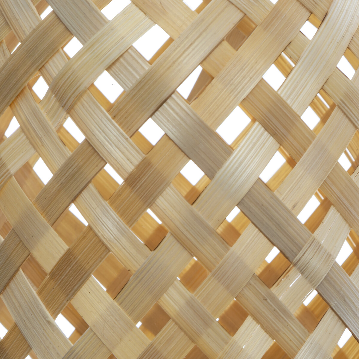 Lanterna Natural Cross Em Bambu 52cm