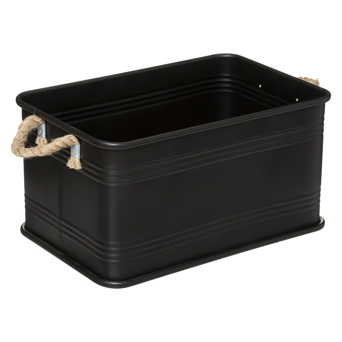 Caja Metálica Negra Tam. 1/3 45x30x25Cm