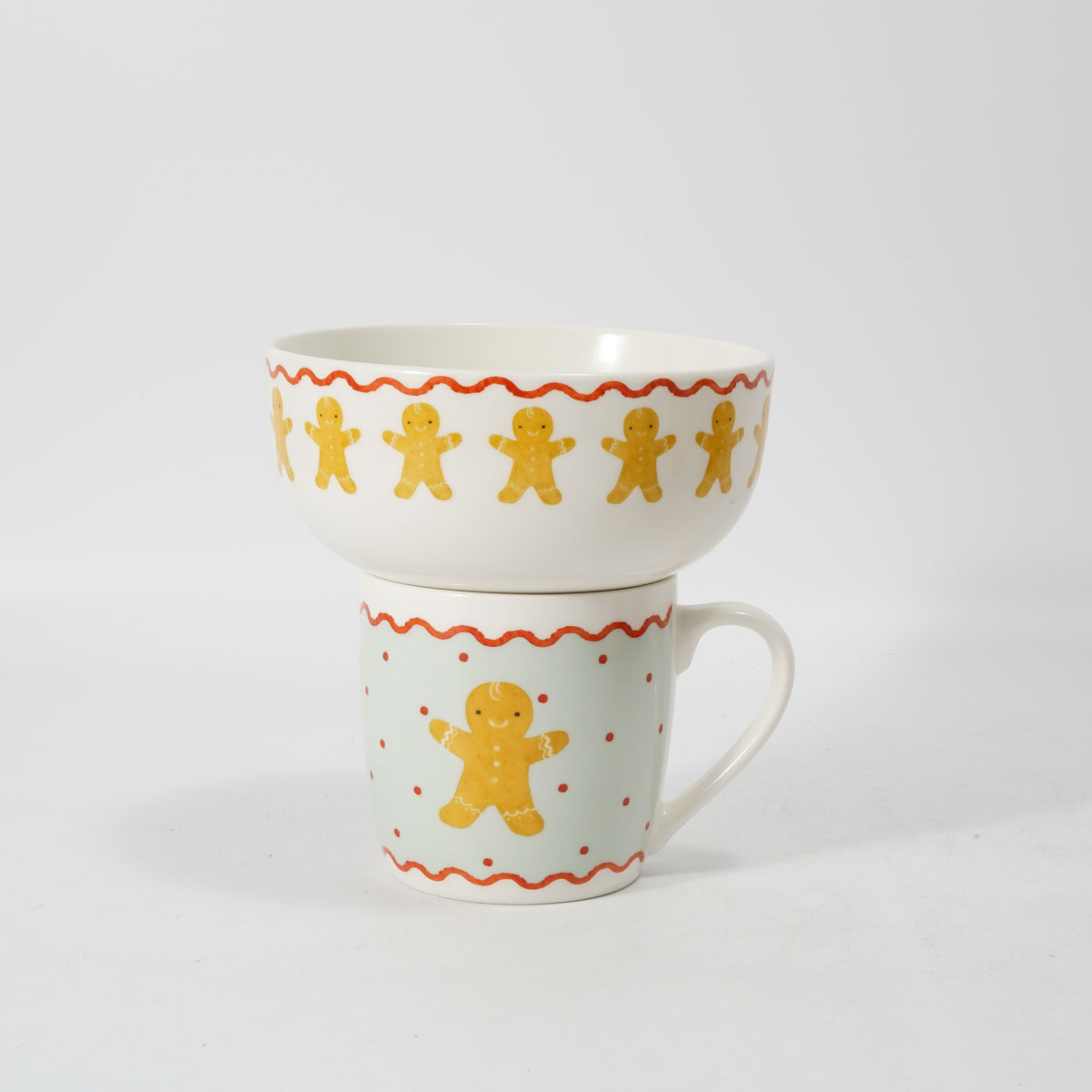 Set de taza y bowl galleta de jengibre