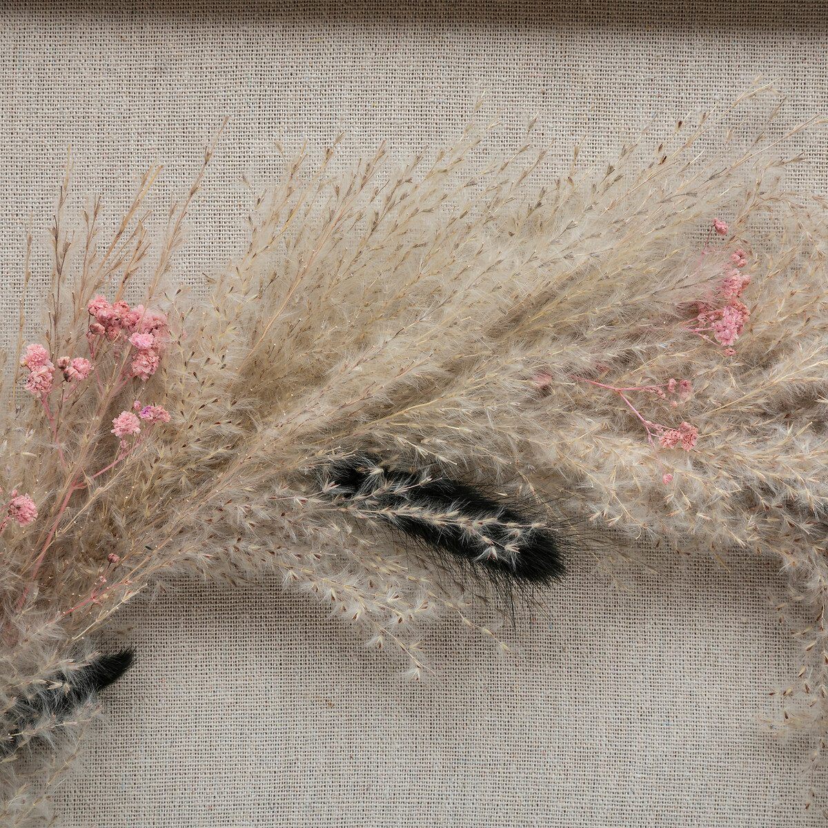 Cuadro decorativo NIA com flores secas 55x55cm