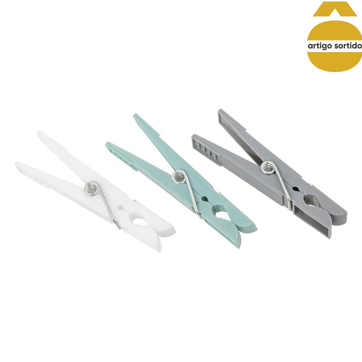 Set 24 Pinzas Coloridas P/Ropa Plast.