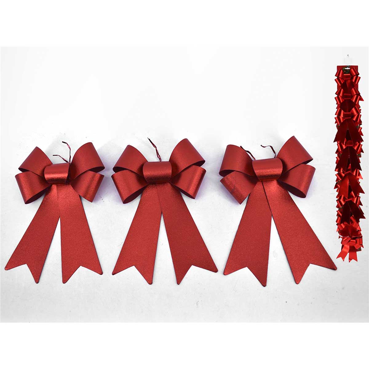 Conjunto De 3 Laços Vermelhos