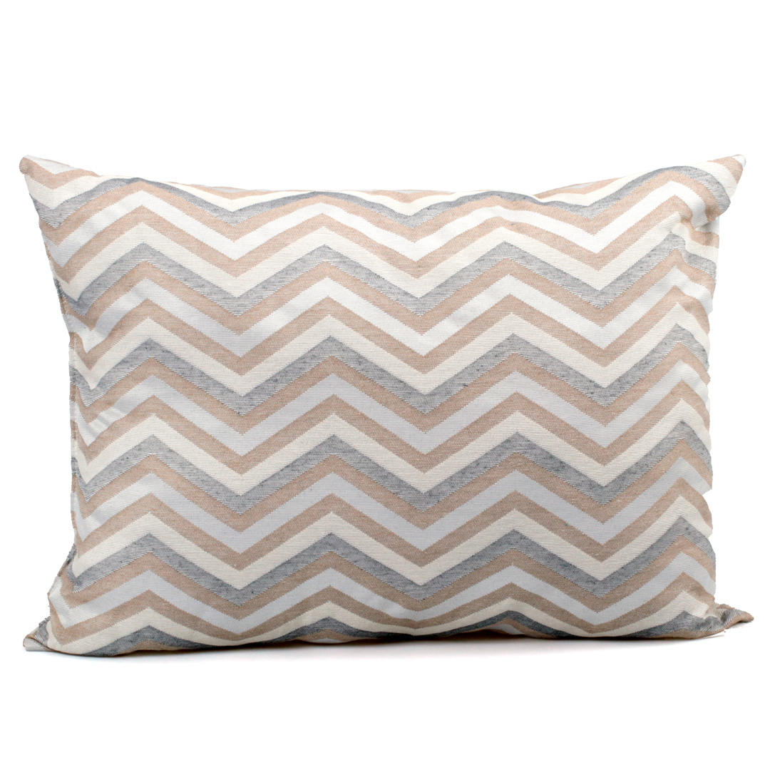 Coj&iacute;n Jacquard Gris 60x45Cm