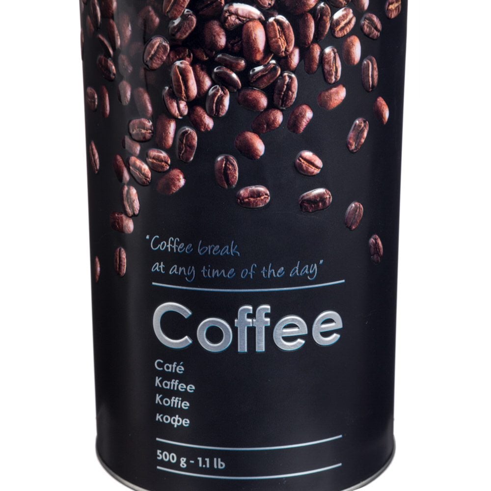 Bote P/Caf&eacute; Met&aacute;lico C/Dise&ntilde;o