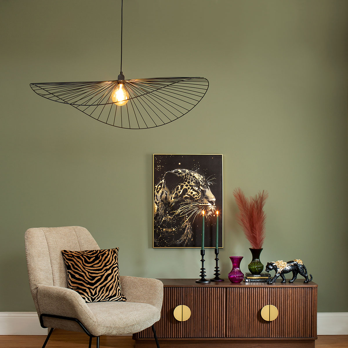 Lámpara de techo ADELIA negra