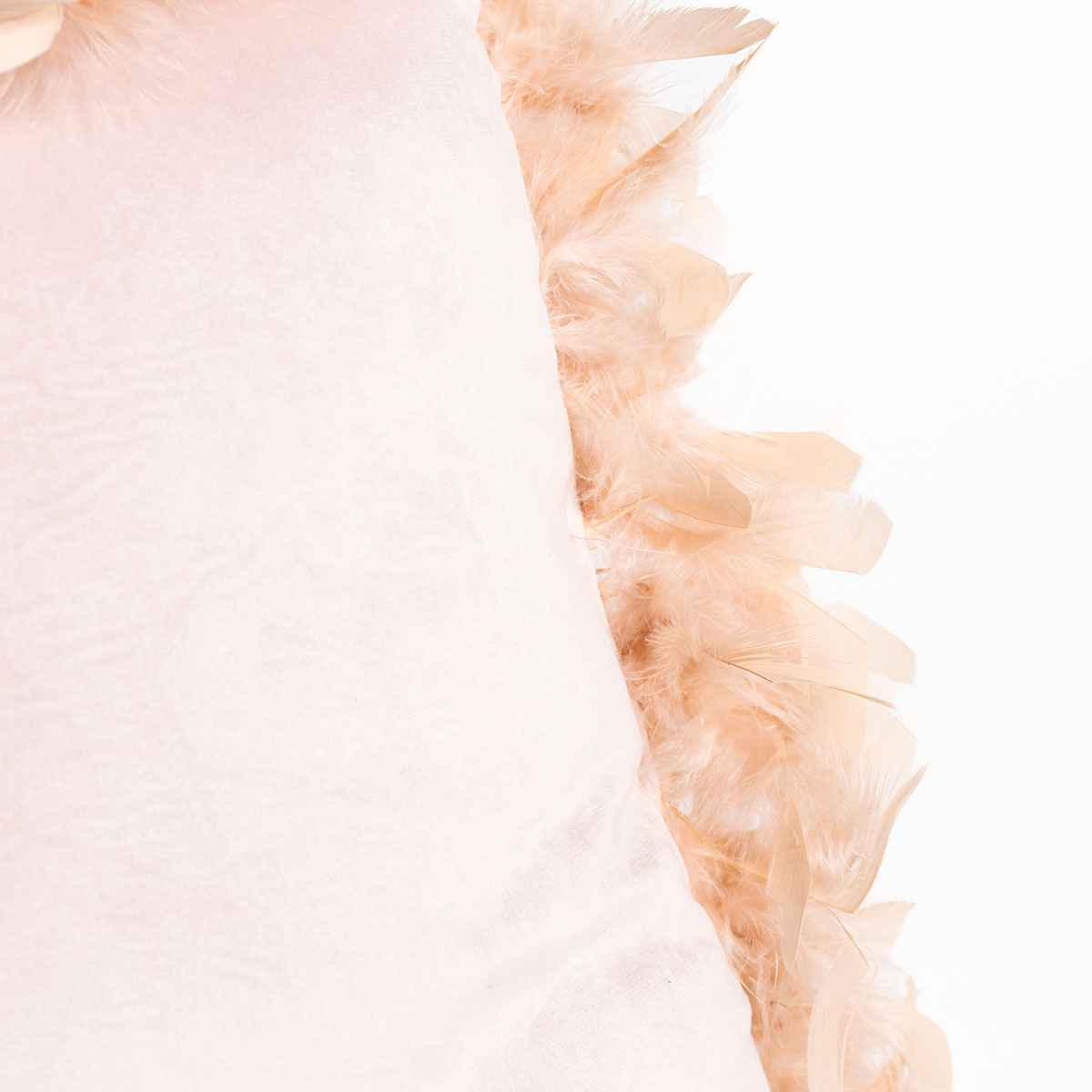 Cojín rosa claro de terciopelo 40x40cm